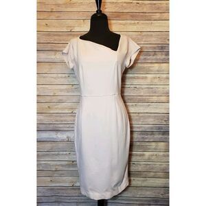 French Connection Lula Sheath Dress Womens Size 10 Pink Career Workwear